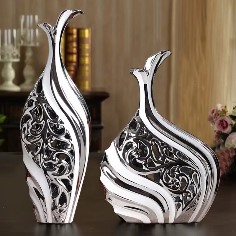 European Wedding Decor Crafts Ceramic Creative Room Decoration Handicraft Porcelain Figurines Decorations W3907