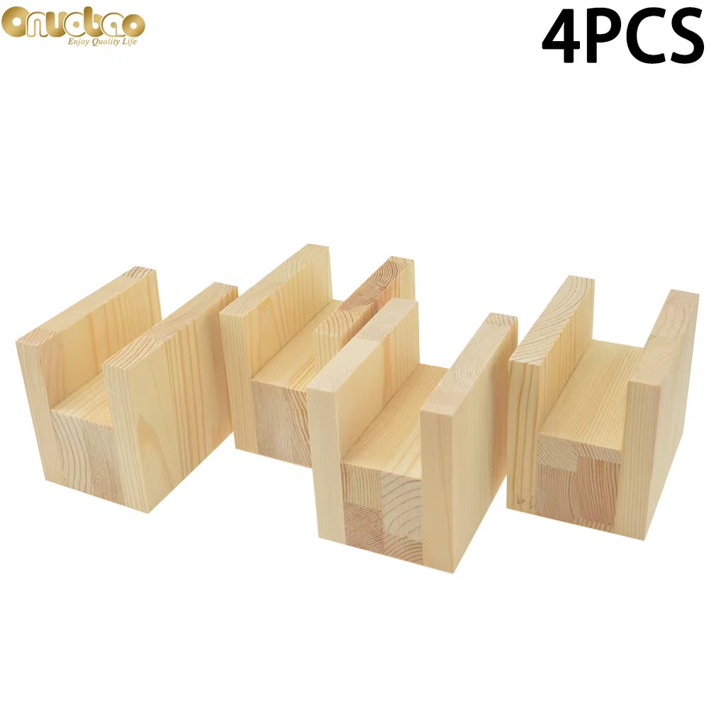 4PCS Wood Furniture Increase Pad Heighten 5Cm/10Cm Through-Groove for Office Desks Computer Desks Furniture Etc