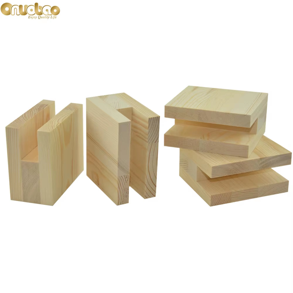 4PCS Wood Furniture Increase Pad Heighten 5Cm/10Cm Through-Groove for Office Desks Computer Desks Furniture Etc