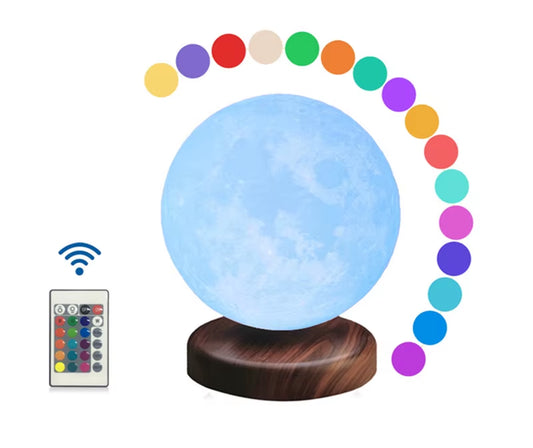 3D Magnetic Levitating Moon Lamp Night Light 15Cm Rotating Wireless Led Moon Light Floating Lamp Novelty Gifts Home Decorations