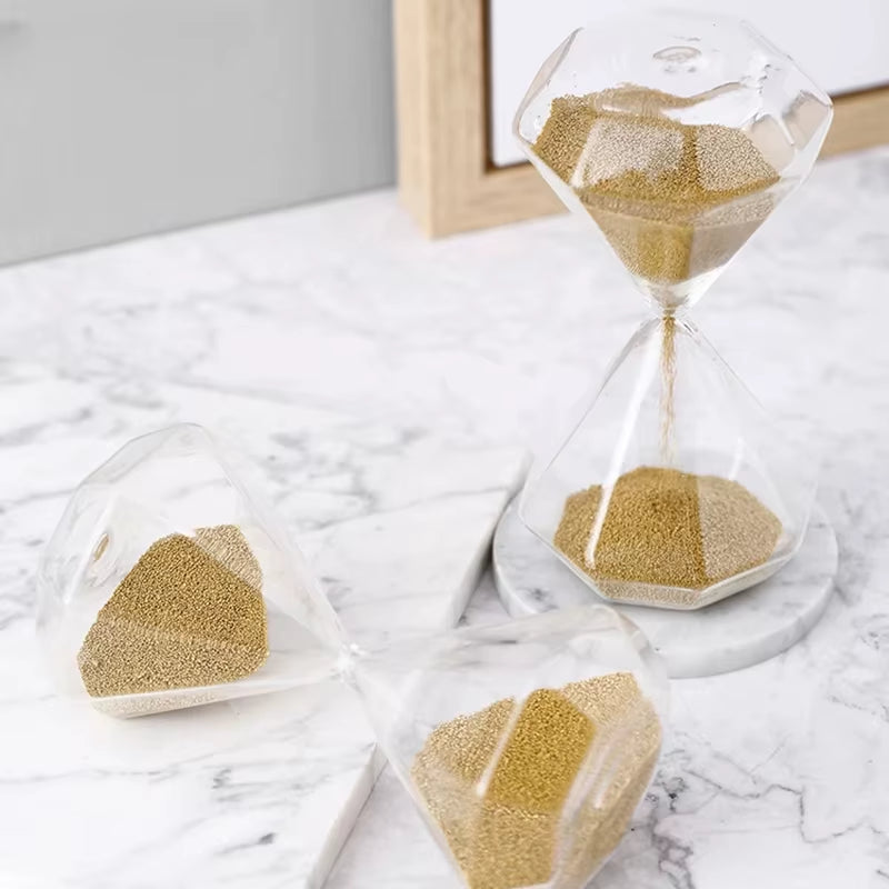 30Min Creative Nordic Golden Hourglass Timer Living Room Wine Cabinet Study Home Decorations Gift Desk Small Ornaments