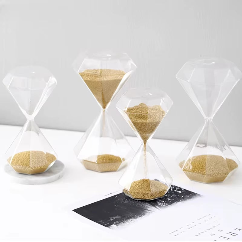 30Min Creative Nordic Golden Hourglass Timer Living Room Wine Cabinet Study Home Decorations Gift Desk Small Ornaments