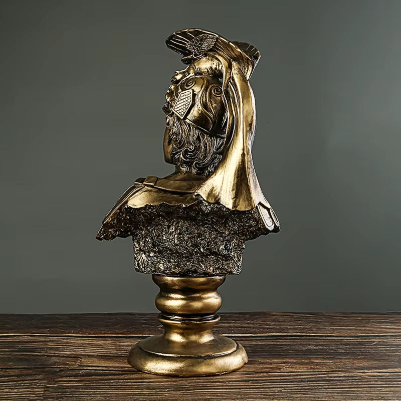 European Retro Goddess Resin Sculpture Art Ornament Creative Home Restaurant Bar Decoration Ancient Greek God Athena Statue Gift