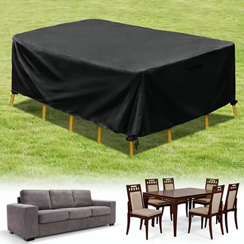 80 Size Outdoor Furniture Cover Rain, Dust, Wind and Uv Proof Oxford Garden Patio Furniture Cover