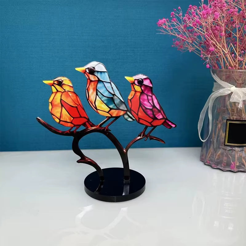 Acrylic Birds Home Decorations Simulation Birds Desktop Decorations Living Room Bedroom Decorations