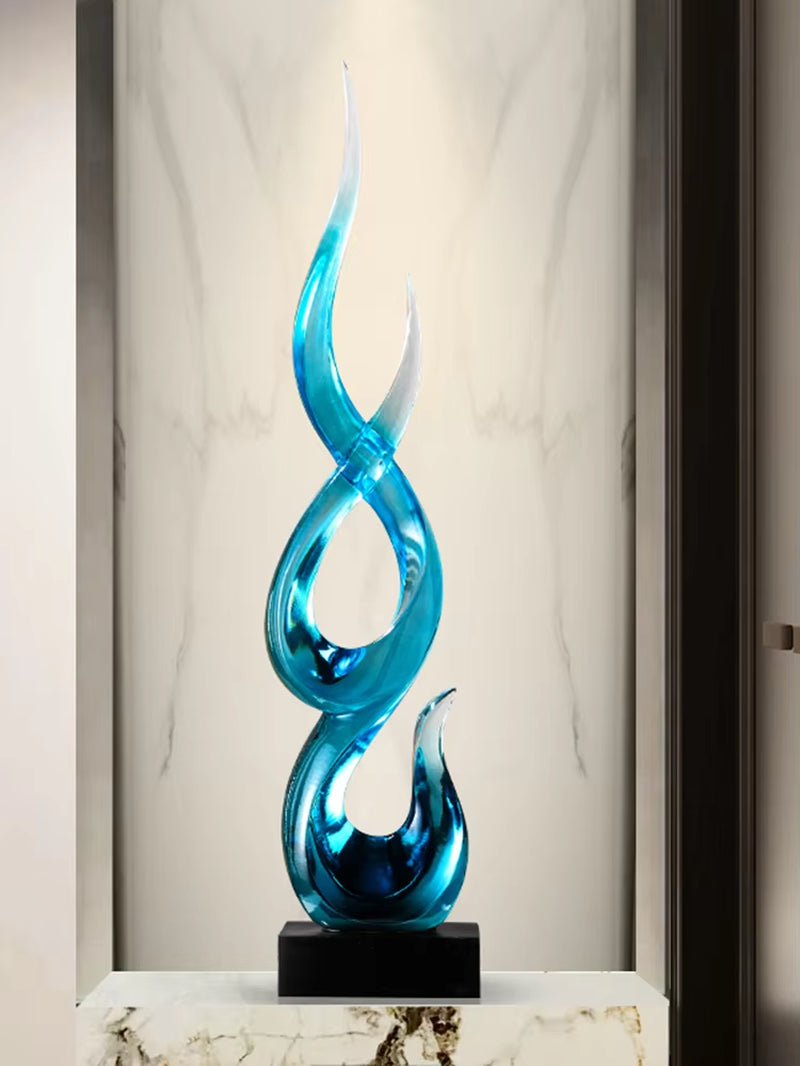 Luxury Abstract High Rise Decor,Home Living Room,Entrance Foyer,Tabletop Decorations,Transparent Ornament,Sculpture Customized