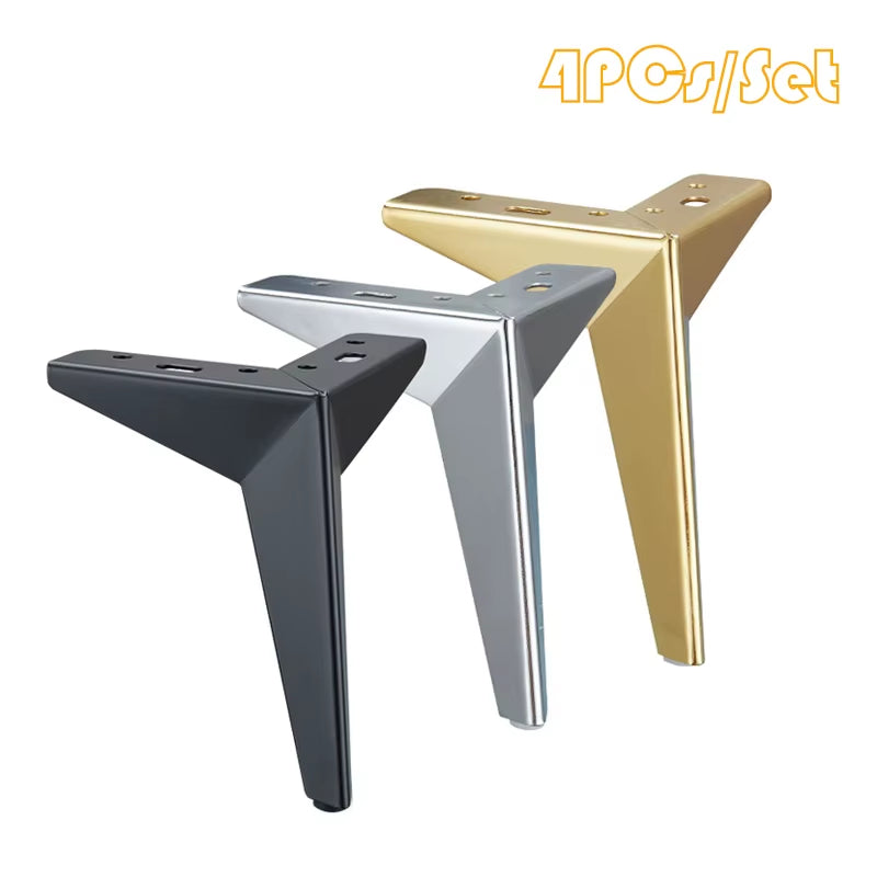 4Pcs Furniture Table Legs Metal Rhombus Sofa Legs Chair Legs Cupboard Cabinet Feet Height 10/13/15/17CM Furniture Leg