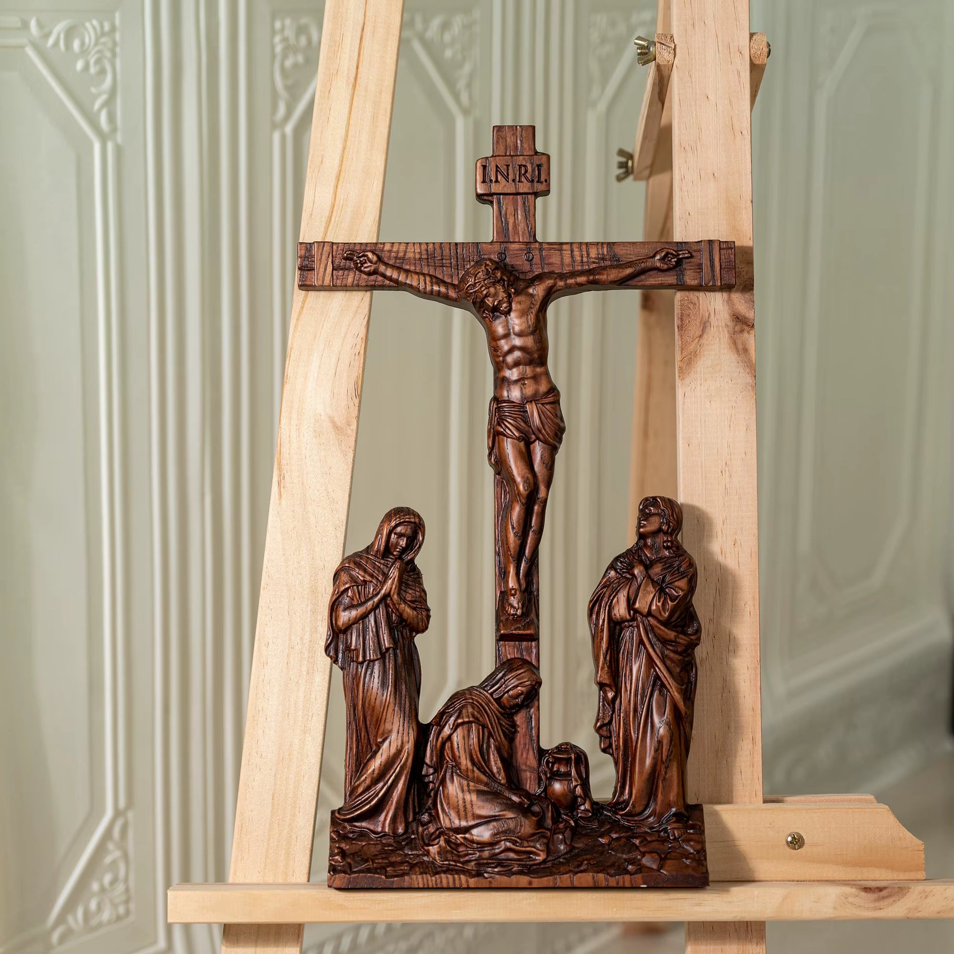 Catholic Jesus Crucifixion Scene Ornaments, Jesus, Jesus, for Home Decoration, Church, Religious Statues