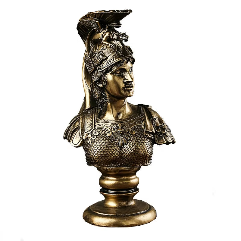 European Retro Goddess Resin Sculpture Art Ornament Creative Home Restaurant Bar Decoration Ancient Greek God Athena Statue Gift