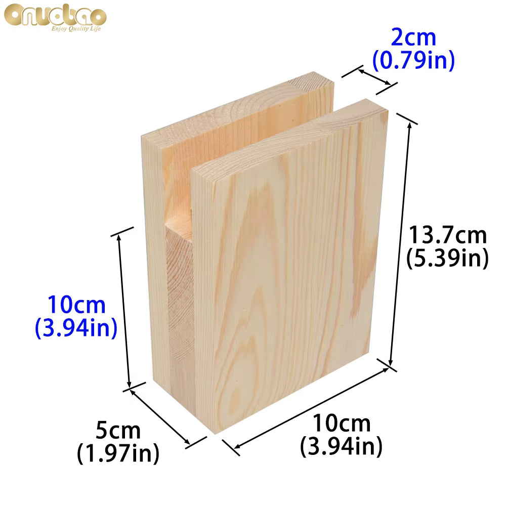 4PCS Wood Furniture Increase Pad Heighten 5Cm/10Cm Through-Groove for Office Desks Computer Desks Furniture Etc