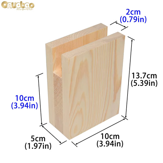 4PCS Wood Furniture Increase Pad Heighten 5Cm/10Cm Through-Groove for Office Desks Computer Desks Furniture Etc