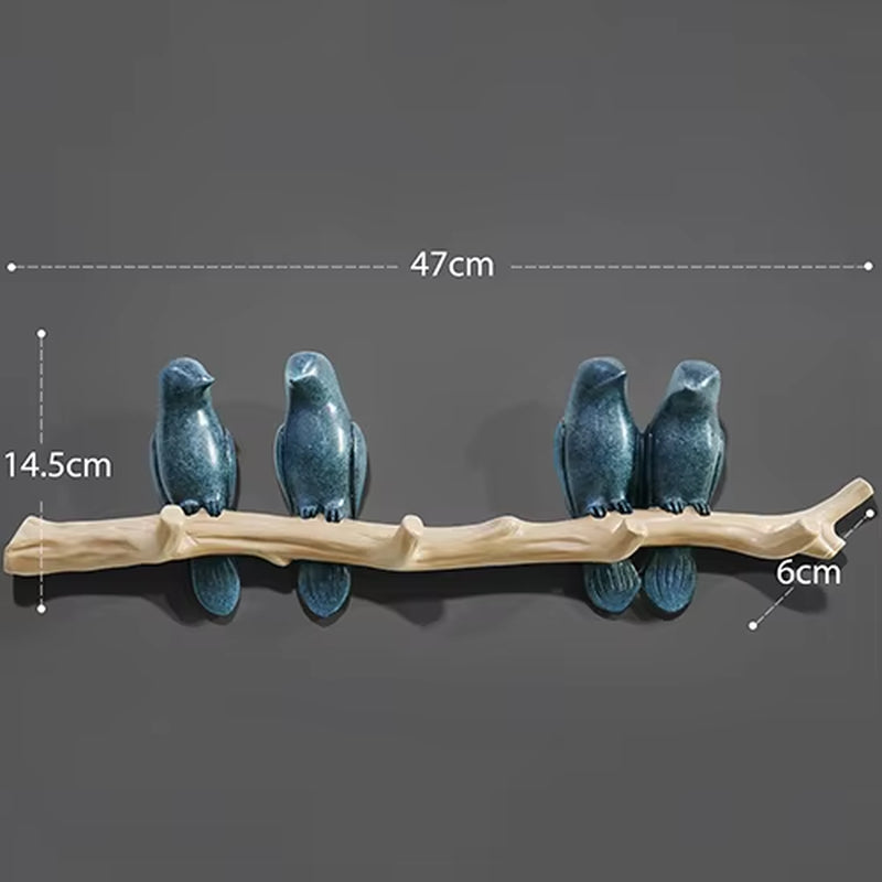 Wall Decorations Home Accessories Living Room Hanger Resin Bird Hanger Key Kitchen Coat Clothes Towel Hooks Hat Handbag Holder