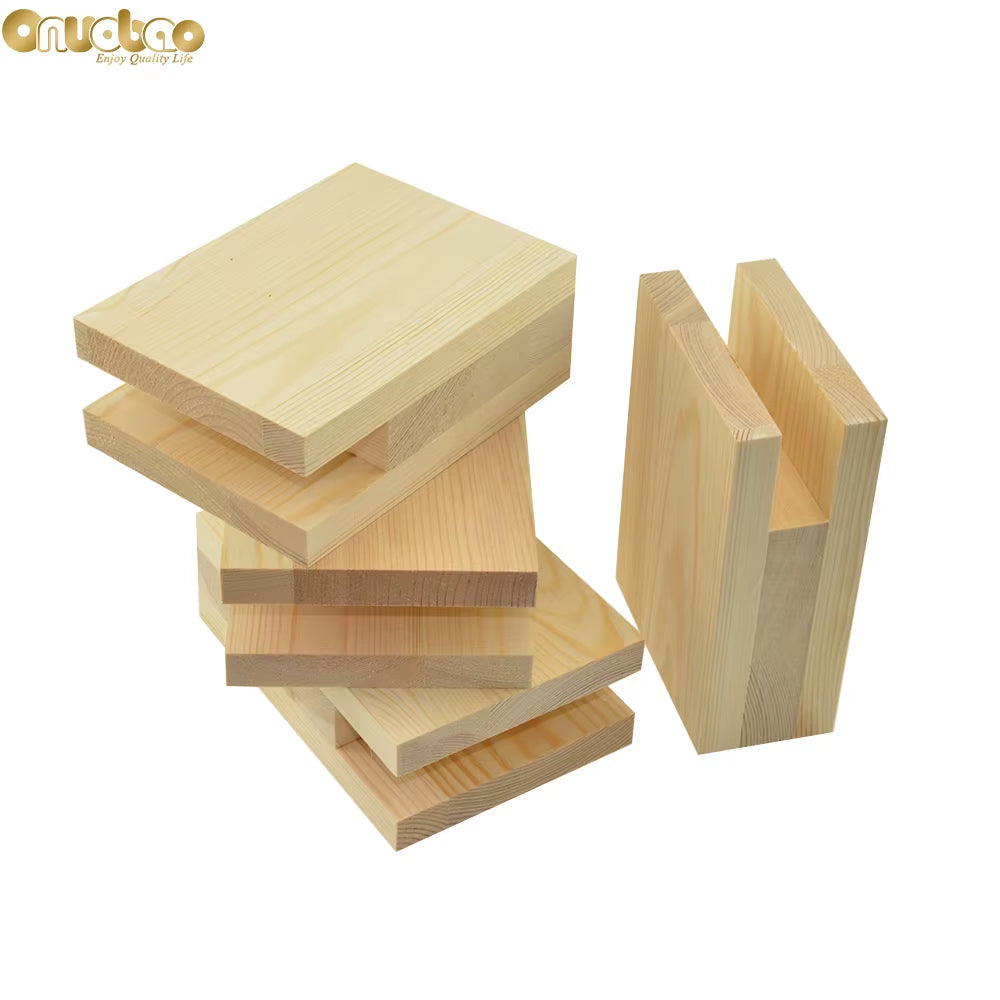 4PCS Wood Furniture Increase Pad Heighten 5Cm/10Cm Through-Groove for Office Desks Computer Desks Furniture Etc