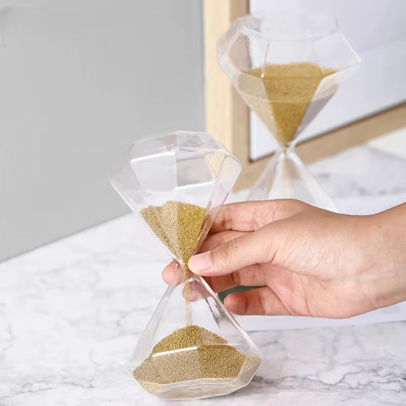 30Min Creative Nordic Golden Hourglass Timer Living Room Wine Cabinet Study Home Decorations Gift Desk Small Ornaments