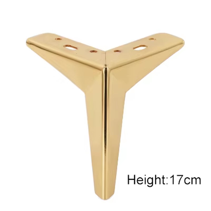 4Pcs Furniture Table Legs Metal Rhombus Sofa Legs Chair Legs Cupboard Cabinet Feet Height 10/13/15/17CM Furniture Leg