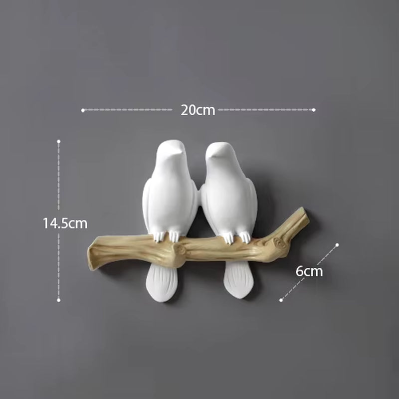 Wall Decorations Home Accessories Living Room Hanger Resin Bird Hanger Key Kitchen Coat Clothes Towel Hooks Hat Handbag Holder