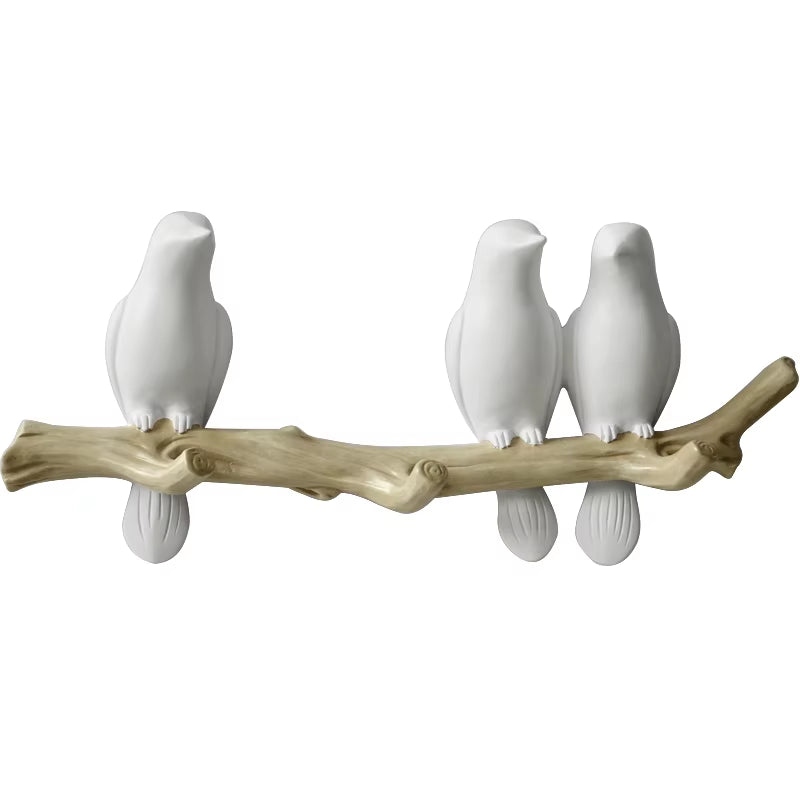 Wall Decorations Home Accessories Living Room Hanger Resin Bird Hanger Key Kitchen Coat Clothes Towel Hooks Hat Handbag Holder