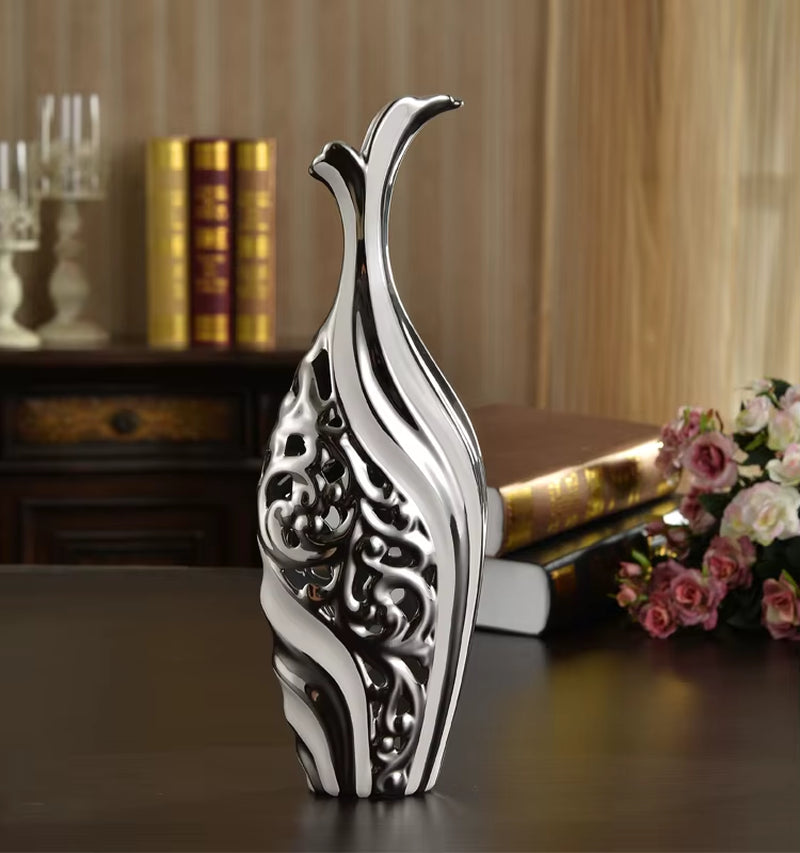 European Wedding Decor Crafts Ceramic Creative Room Decoration Handicraft Porcelain Figurines Decorations W3907