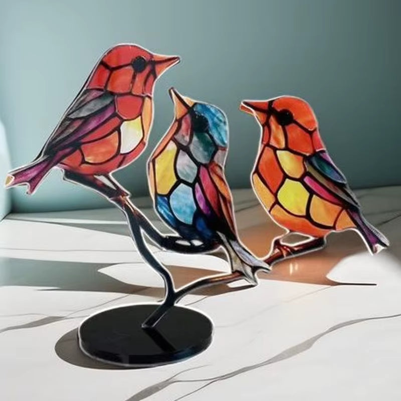 Acrylic Birds Home Decorations Simulation Birds Desktop Decorations Living Room Bedroom Decorations