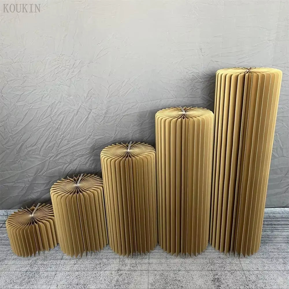 Folding Cylindrical Birthday Decoration Ornaments Background Party Decoration Wedding Home Decoration Dessert Table Cake Stand