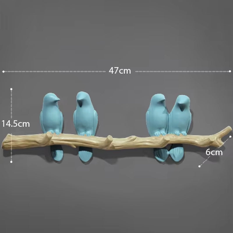 Wall Decorations Home Accessories Living Room Hanger Resin Bird Hanger Key Kitchen Coat Clothes Towel Hooks Hat Handbag Holder