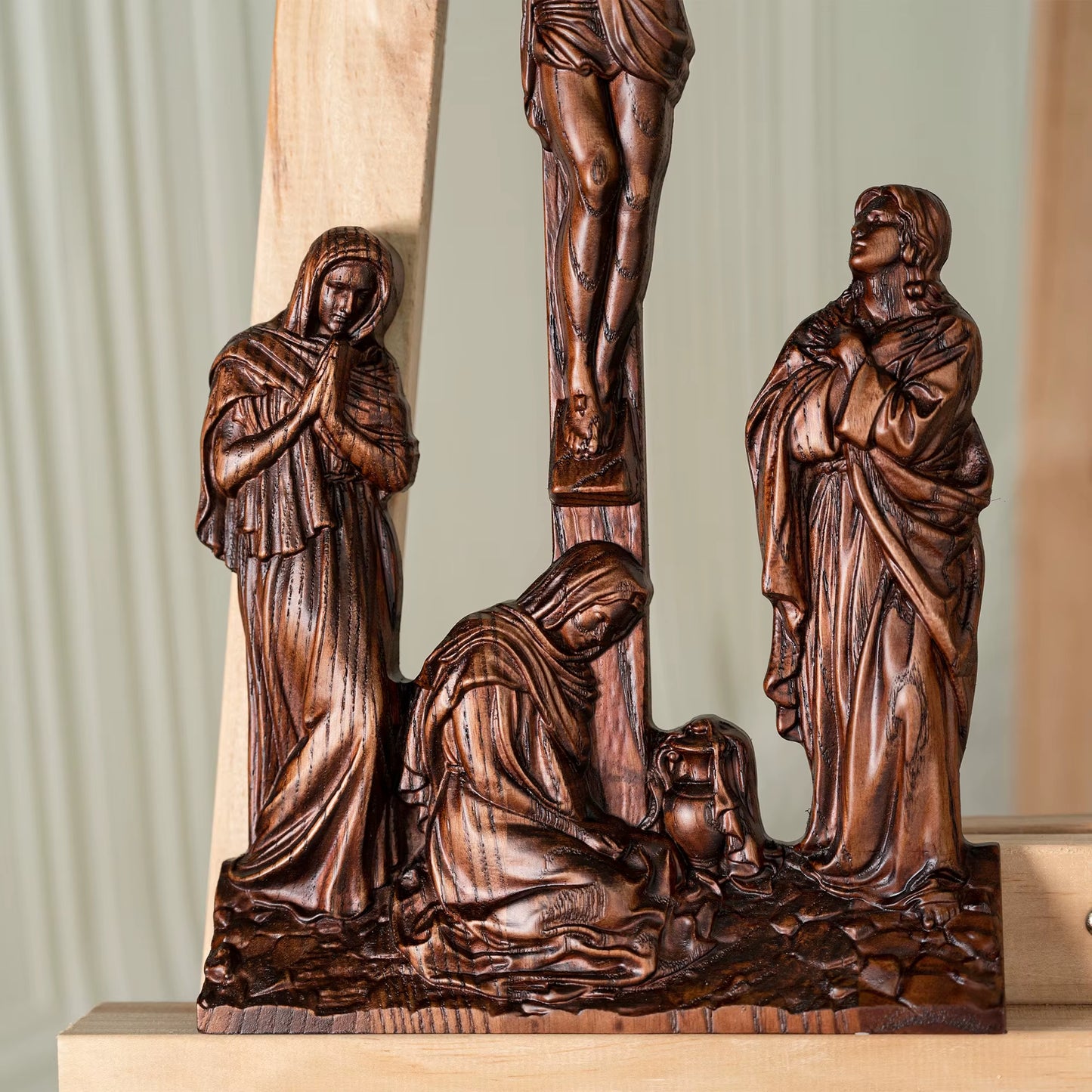 Catholic Jesus Crucifixion Scene Ornaments, Jesus, Jesus, for Home Decoration, Church, Religious Statues